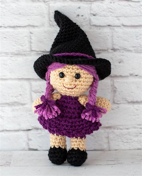 Magical crochet witch doll